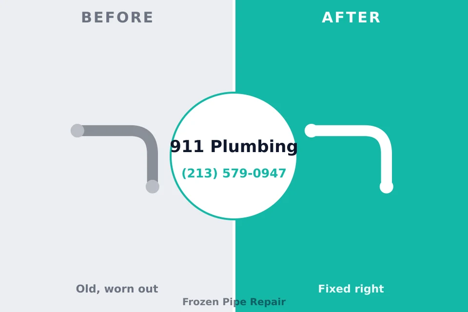 Before and after: plumbing repair Avon-by-the-Sea, NJ